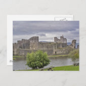Caerphilly Castle Postkarte (Vorne/Hinten)