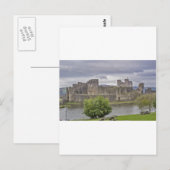 Caerphilly Castle Postkarte (Vorne/Hinten)