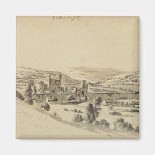 Caerphilly Schloss (Stift, Tinte und Wäsche auf Magnet