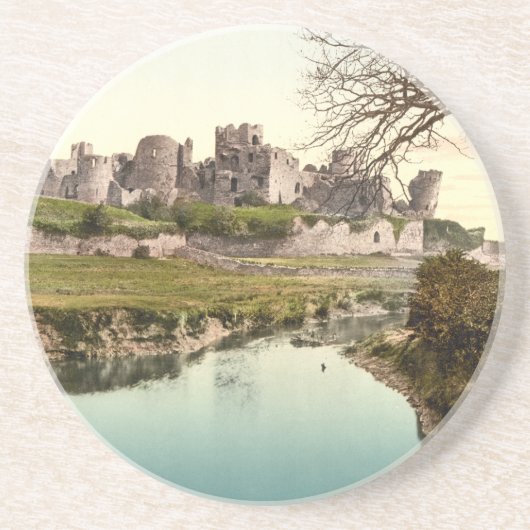 Caerphilly Schloss, Wales Getränkeuntersetzer (Vorne)