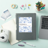 CAERULEAPHILE BLAUE BLUME NATUR AUFKLEBER (iPad Hülle)