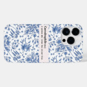 CAERULEAPHILE BLAUE BLUME NATUR iPhone HÜLLE (Rückseite (Horizontal))