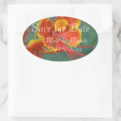 Caesalpinia Ovaler Aufkleber (Tasche)