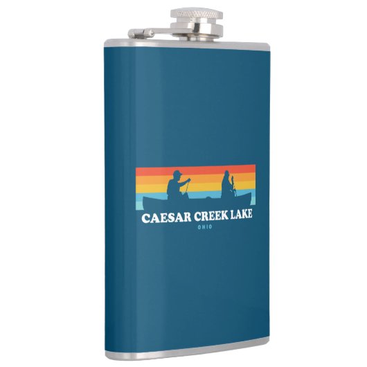 Caesar Creek Lake Ohio Canoe Flachmann (Rechts)