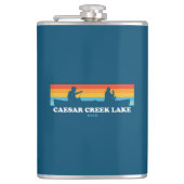 Caesar Creek Lake Ohio Canoe Flachmann (Vorderseite)