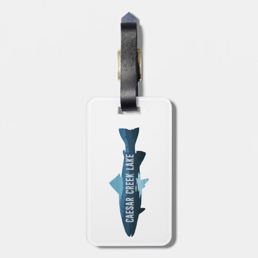 Caesar Creek Lake Ohio Gepäckanhänger (Rückseite vertikal)
