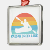Caesar Creek Lake Ohio Kayak Ornament Aus Metall (Links)
