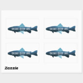 Caesar Creek Lake Ohio Rechteckiger Aufkleber (Blatt)