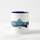 Caesar Creek Lake Ohio Zweifarbige Tasse (Mittel)