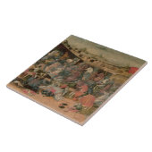 Caesar, der im Kampf (Tempera, triumphiert auf Fliese (Seite)