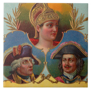 Caesar - Kaiser - Zar-Zigarrenkartentetikett Fliese