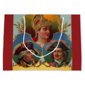 Caesar - Kaiser - Zar-Zigarrenkartentetikett Große Geschenktüte (Vorderseite)