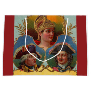 Caesar - Kaiser - Zar-Zigarrenkartentetikett Große Geschenktüte