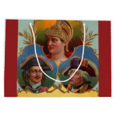 Caesar - Kaiser - Zar-Zigarrenkartentetikett Große Geschenktüte (Rückseite)