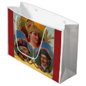 Caesar - Kaiser - Zar-Zigarrenkartentetikett Große Geschenktüte (Vorderseite Schrägansicht)