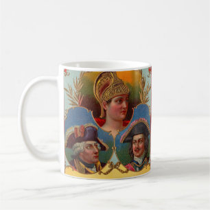 Caesar - Kaiser - Zar-Zigarrenkartentetikett Kaffeetasse