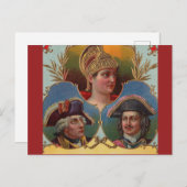 Caesar - Kaiser - Zigarren-Box-Etikett Postkarte (Vorne/Hinten)