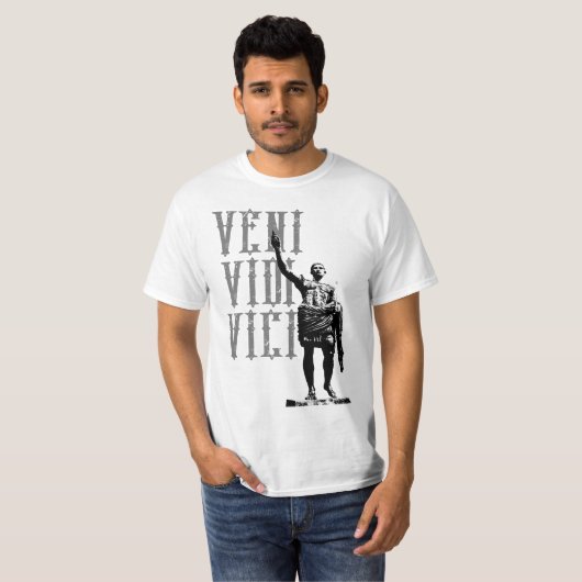 Caesar Motivierend Zitat Veni Vidi Vici Mens T-Shirt (Vorne ganz)