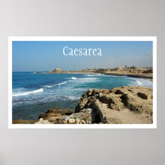 Caesarea Beach, Caesarea, Israel Poster (Vorne)