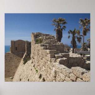 Caesarea Ruinen des von Herodes dem Großen erbaute Poster