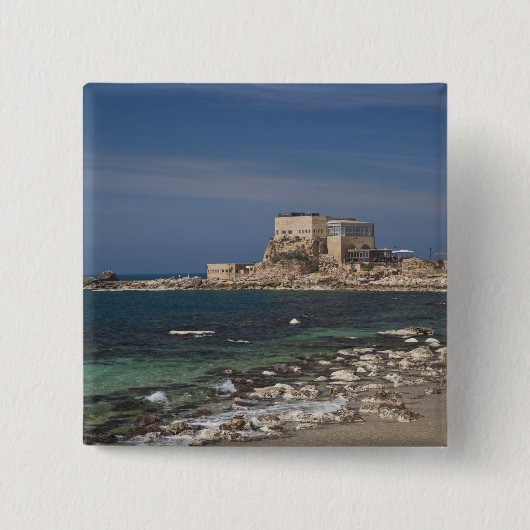 Caesarea ruins of port built by Herod the Great Button (Vorderseite)