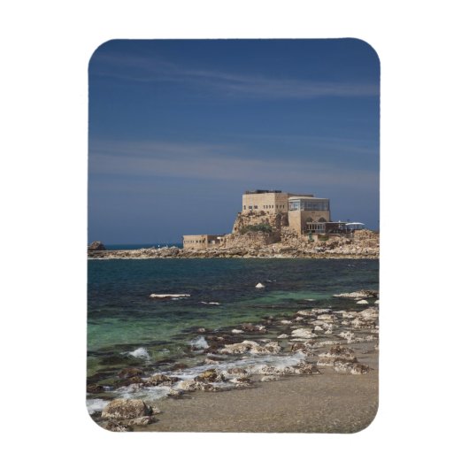 Caesarea ruins of port built by Herod the Great Magnet (Vertikal)