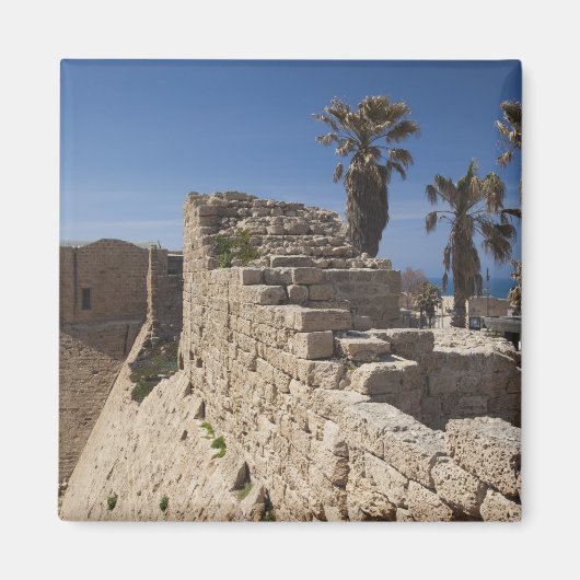 Caesarea ruins of port built by Herod the Great Magnet (Vorne)