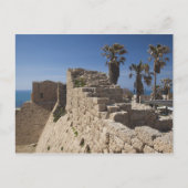 Caesarea ruins of port built by Herod the Great Postkarte (Vorderseite)