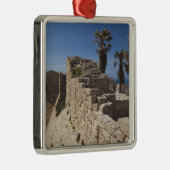 Caesarea ruins of port built by Herod the Great Silbernes Ornament (Rechts)