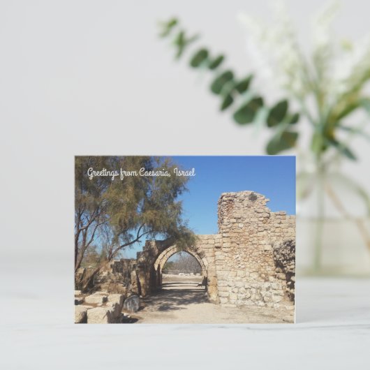 Caesaria, Israel Postkarte (Stehend Vorderseite)