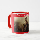 Caesars kaiserlicher Ruhm rot Tasse (Vorderseite Links)