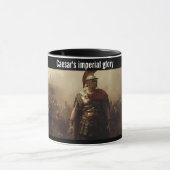 Caesars kaiserlicher Ruhm schwarz Tasse (Zentrum)