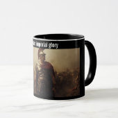 Caesars kaiserlicher Ruhm schwarz Tasse (VorderseiteRechts)