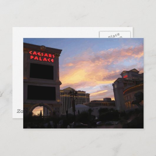 Caesars Sunset Postkarten (Vorne/Hinten)
