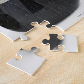 Caf. und Decaf. Kaffeeköpfe auf Weiß. Puzzle (Seite)