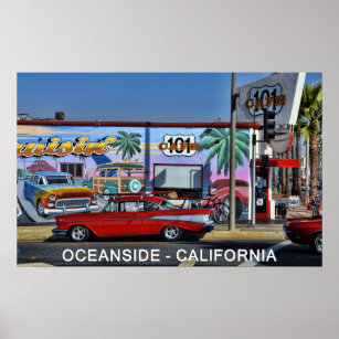Cafe 101 in Oceanside, Kalifornien Poster