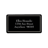 Café Adressaufkleber (Vorne)