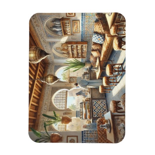 Café Al Porto Casablanca Magnet (Vertikal)