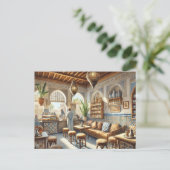 Café Al Porto Casablanca Postkarte (Stehend Vorderseite)