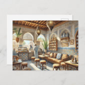 Café Al Porto Casablanca Postkarte (Vorne/Hinten)
