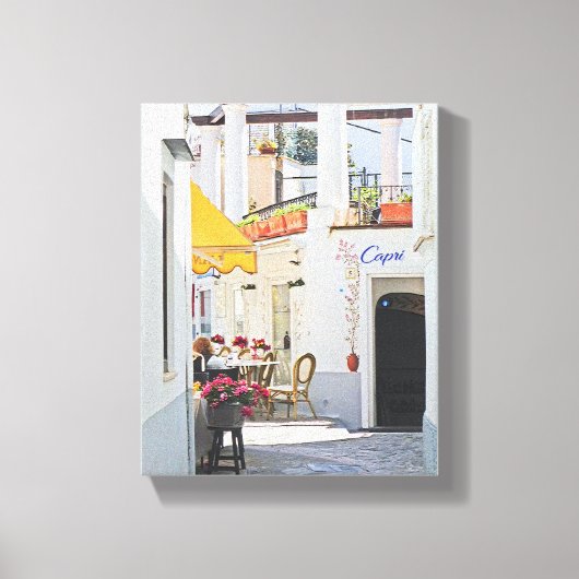 Café Al Porto Leinwanddruck (Vorderseite)