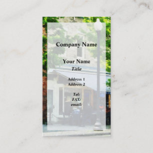 Café Albanien NY Visitenkarte