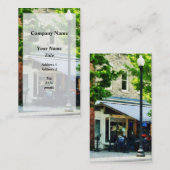 Café Albanien NY Visitenkarte (Vorne/Hinten)