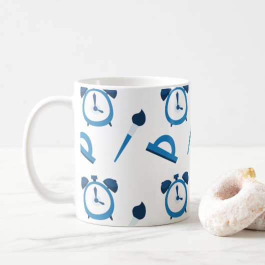 Café, aprendizaje y grandes sueños kaffeetasse (Mit Donut)