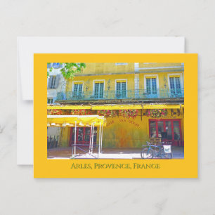 Café, Arles, Provence Postkarte