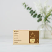 Café-Art Visitenkarte (Stehend Vorderseite)