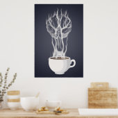 Café & Arterias Cerebrales Poster (Küche)