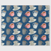 Café-Atmosphäre Geschenkpapier (Flach)