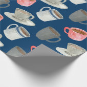 Café-Atmosphäre Geschenkpapier (Ecke)
