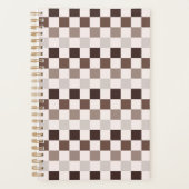 Cafe Au Lait checkerboard pattern Planer (Vorderseite)